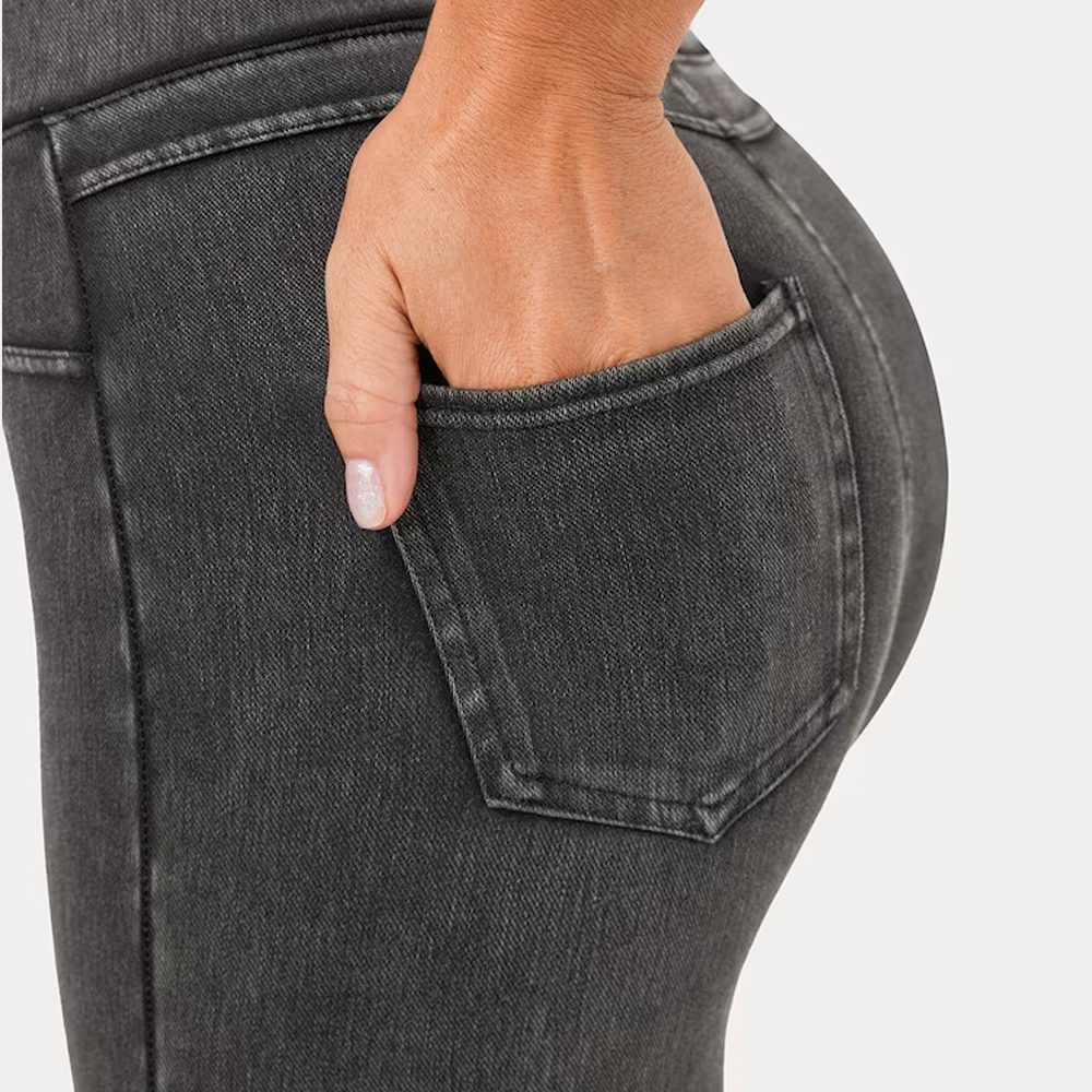 High Waisted Stretchy Denim Leggings