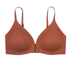 Solid Wireless Bra RosyBrown