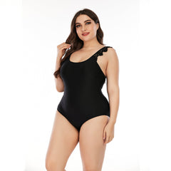 SiySiy Plus Size One Piece Swimsuits for Lace Trim Bathing Suits