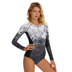 Long Sleeve Swimsuits One Piece Bathing Suit