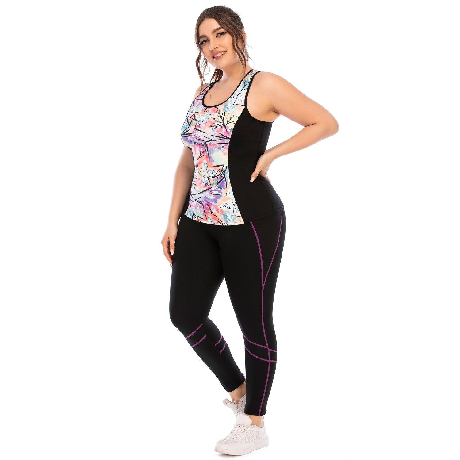 Plus Size Yoga Sets Workout Suits for Women