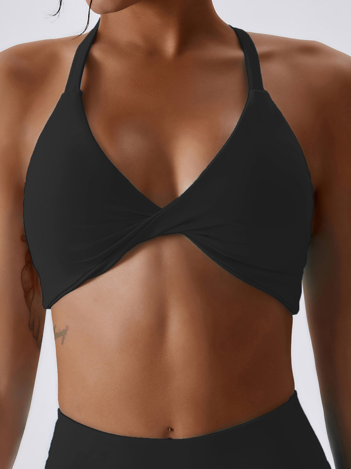 Buttery Soft Twist Front Yoga Bra