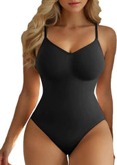 Avidlove Bodysuit Shapewear Bodysuits Spaghetti Strap V Neck Slimming Thong Body Shaper Tummy Control S-3XL