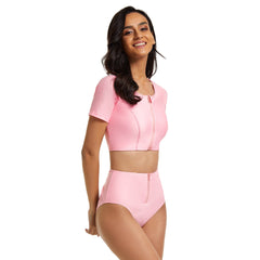 Rash Guard for Short Sleeve Swimsuits Two Piece Rash Guard