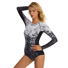 Long Sleeve Swimsuits One Piece Bathing Suit