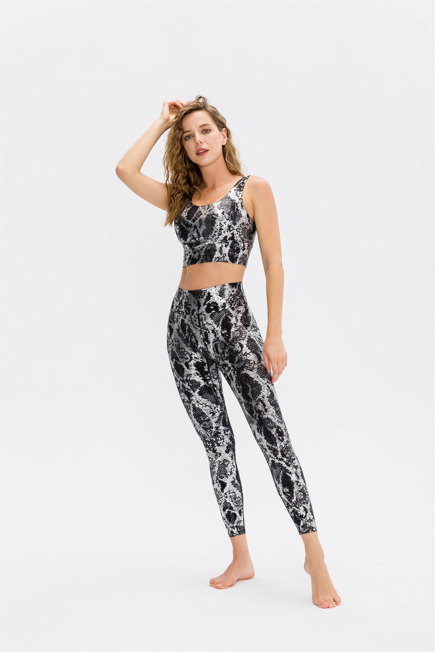 Snake Print High Waisted Leggings