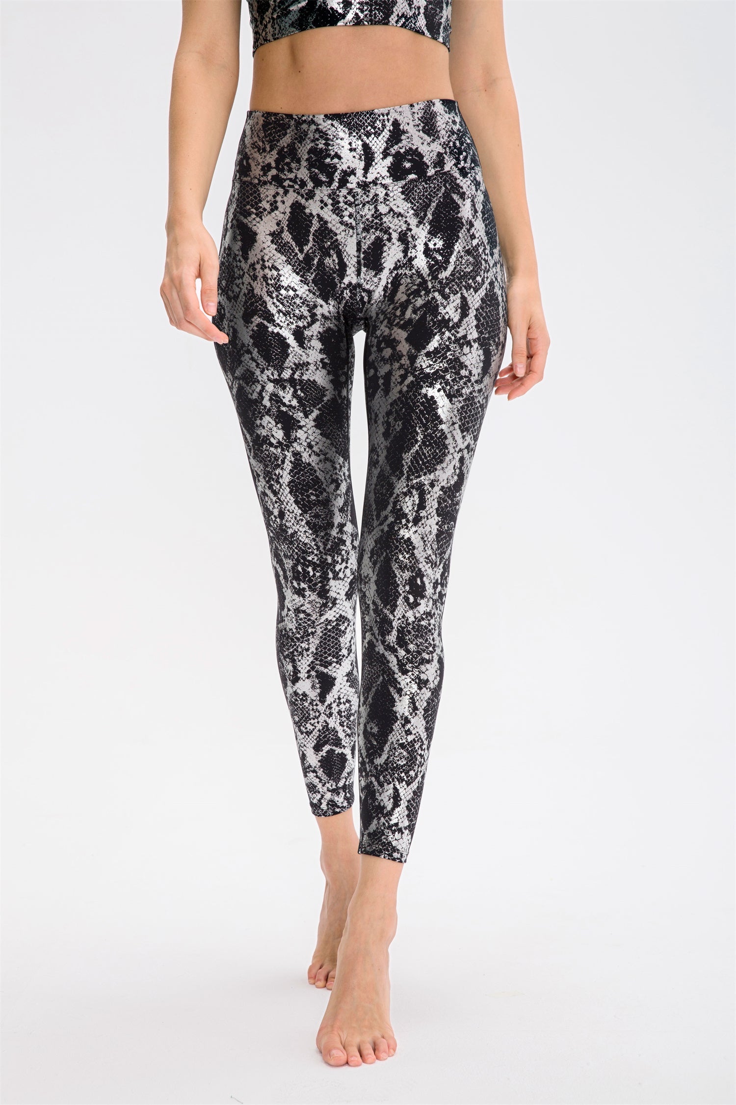 Snake Print High Waisted Leggings