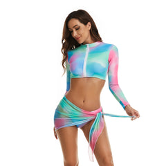 2022 New Long Sleeve Swimsuit 3 Piece Rash Guard