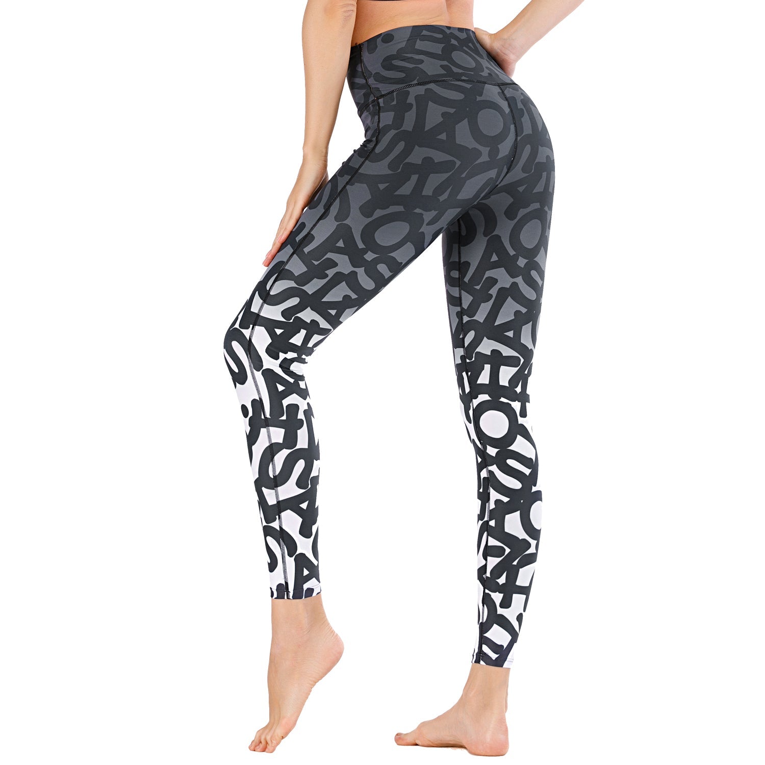 High Waisted Soft Yoga Pants Full Length Workout Leggings