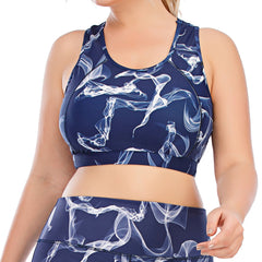 Blue Color Gym Tops for Plus Size
