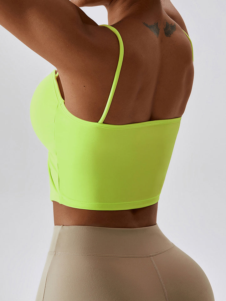 Cute Front Twrist Straps Yoga Bras