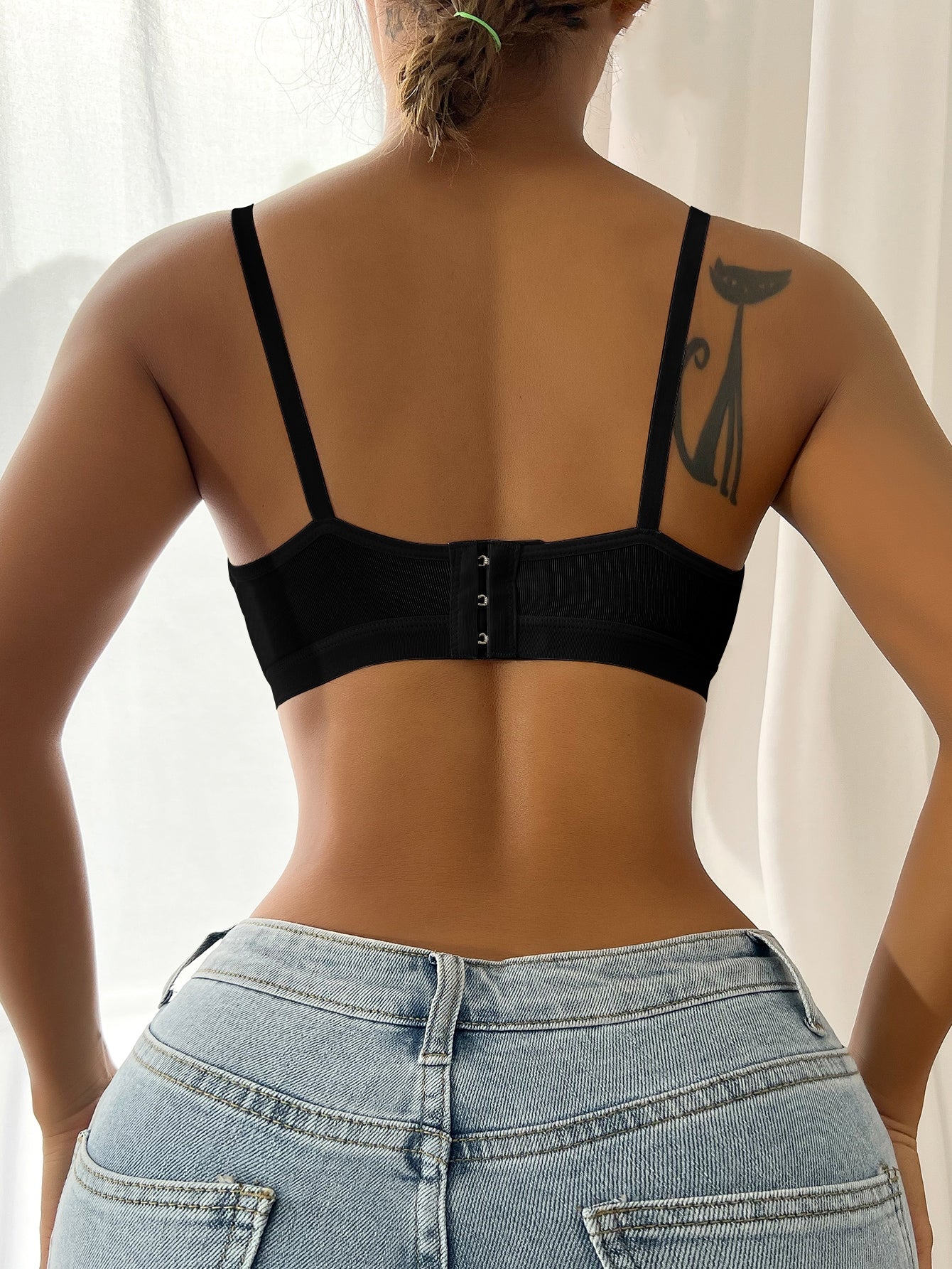 Plain Simple Bralette Lightly Lined Wireless Bra