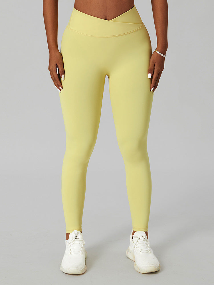 Air Cloud Crossover Waist Yoga Leggings