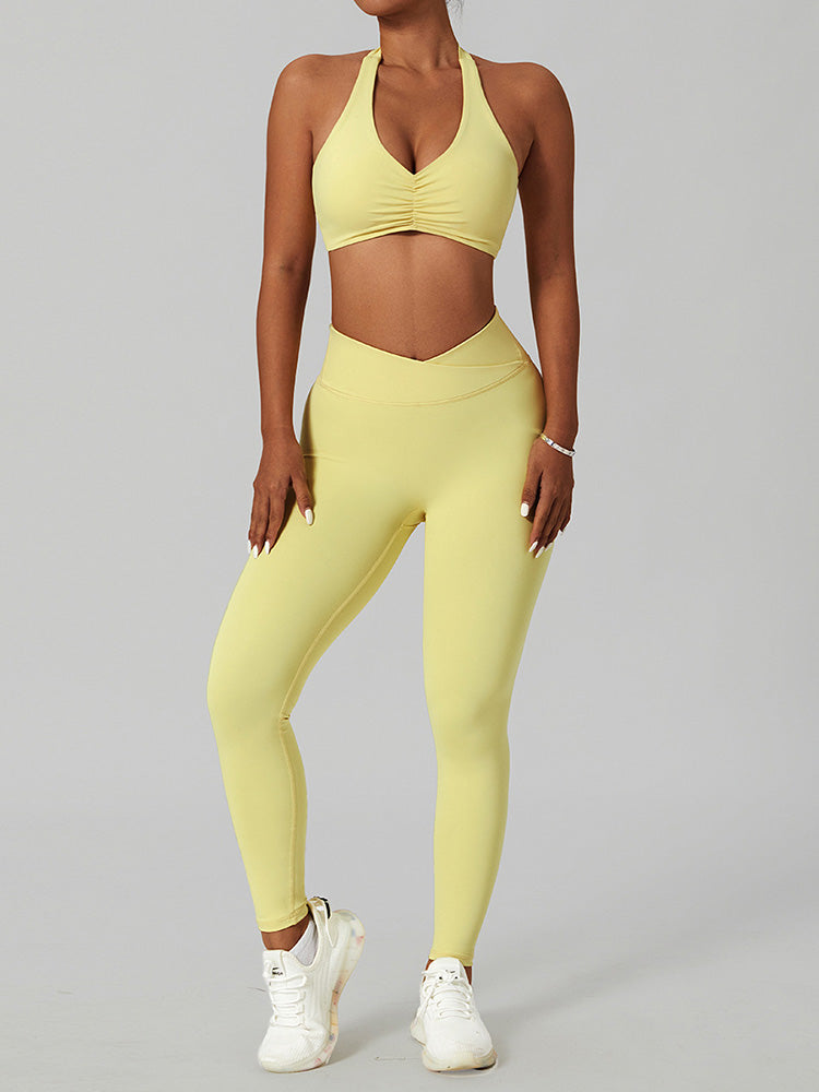 Air Cloud Crossover Waist Yoga Leggings