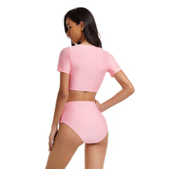 Rash Guard for Short Sleeve Swimsuits Two Piece Rash Guard