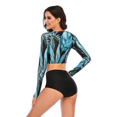 Long Sleeve Swimsuit Suit Surfing Swimwear UPF50+