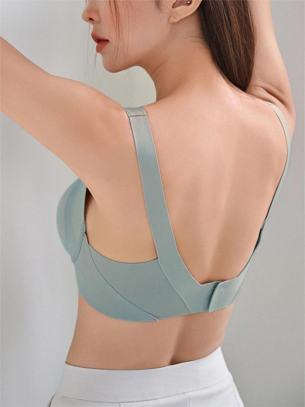 Solid Simple Bra LightBlue