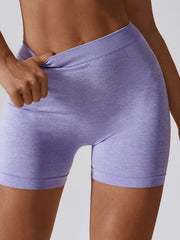 Back V Scrunch Marl Yoga Shorts