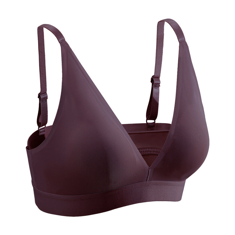 Solid Plunging Neck Wireless Bralette