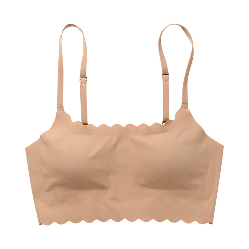 Milk & Coffee Seamless Wireless Bra RosyGolden