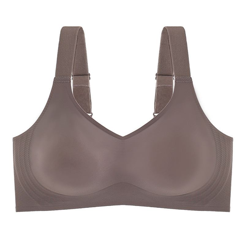 Sexy Seamless for Wireless Free Active V Neck Soft Full Coverage Comfort Bra