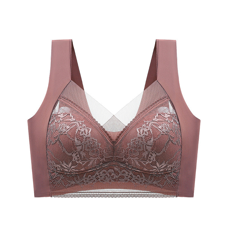 Minimizer Lace Mesh Wireless Bra