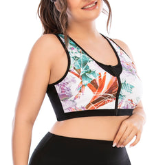 Yoga Outfits Plus Size Zipper Activewear Suit