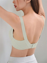 Solid Simple Bra LightGreen