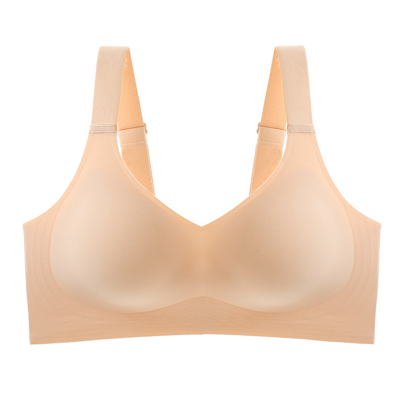 Sexy Seamless for Wireless Free Active V Neck Soft Full Coverage Comfort Bra