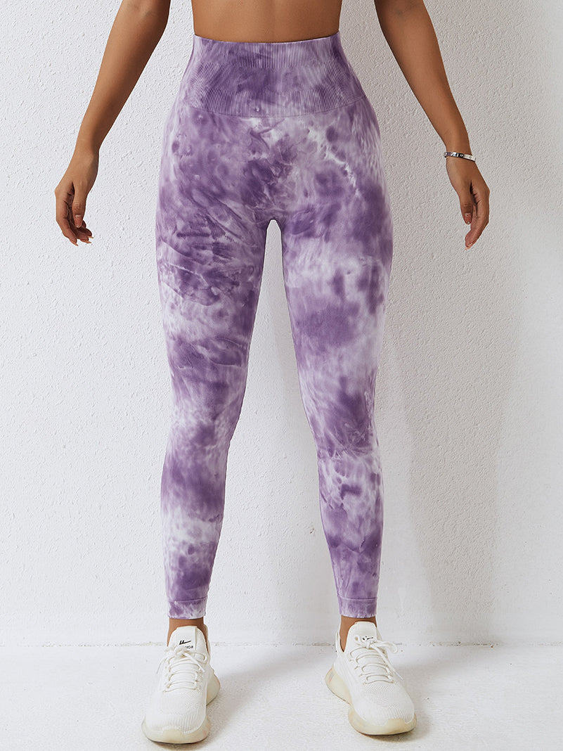 Tie Dye Scrunch Back Yoga Leggings