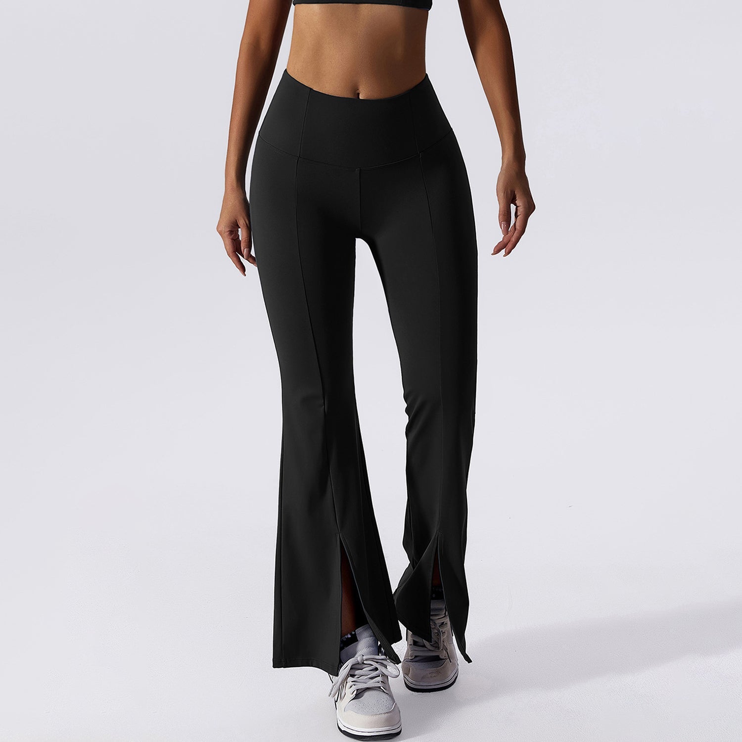 Split Hem Flare Leggings