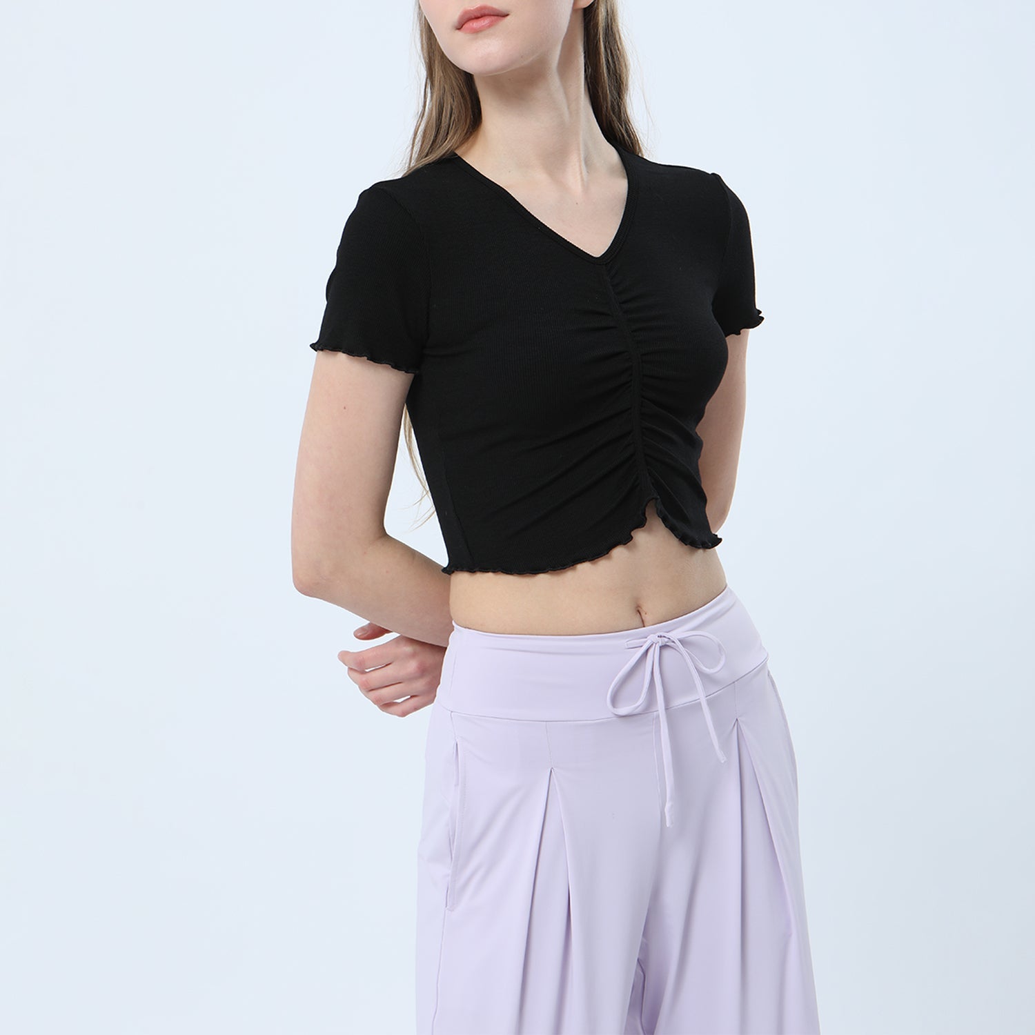 Ruched Yoga Sports Top