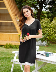 Lace Trim Nightgown