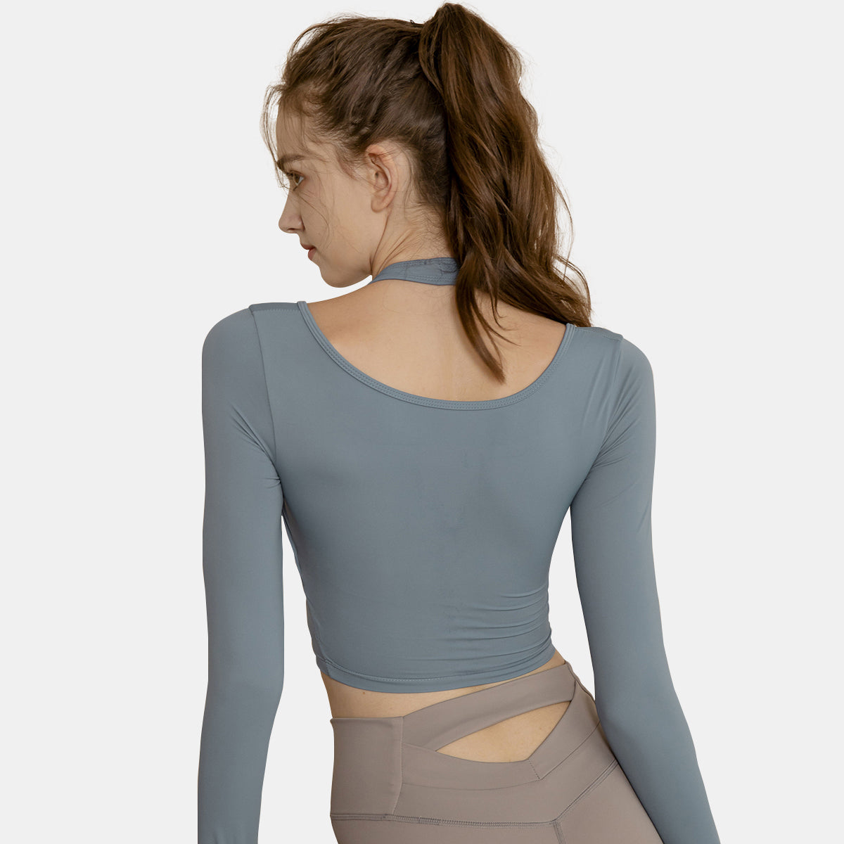 Cropped 2-in-1 Sports Top