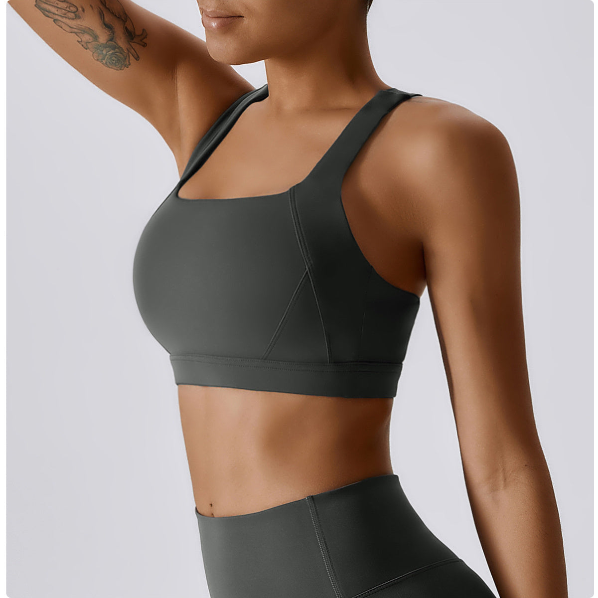 Backless Crisscross Sports Bra