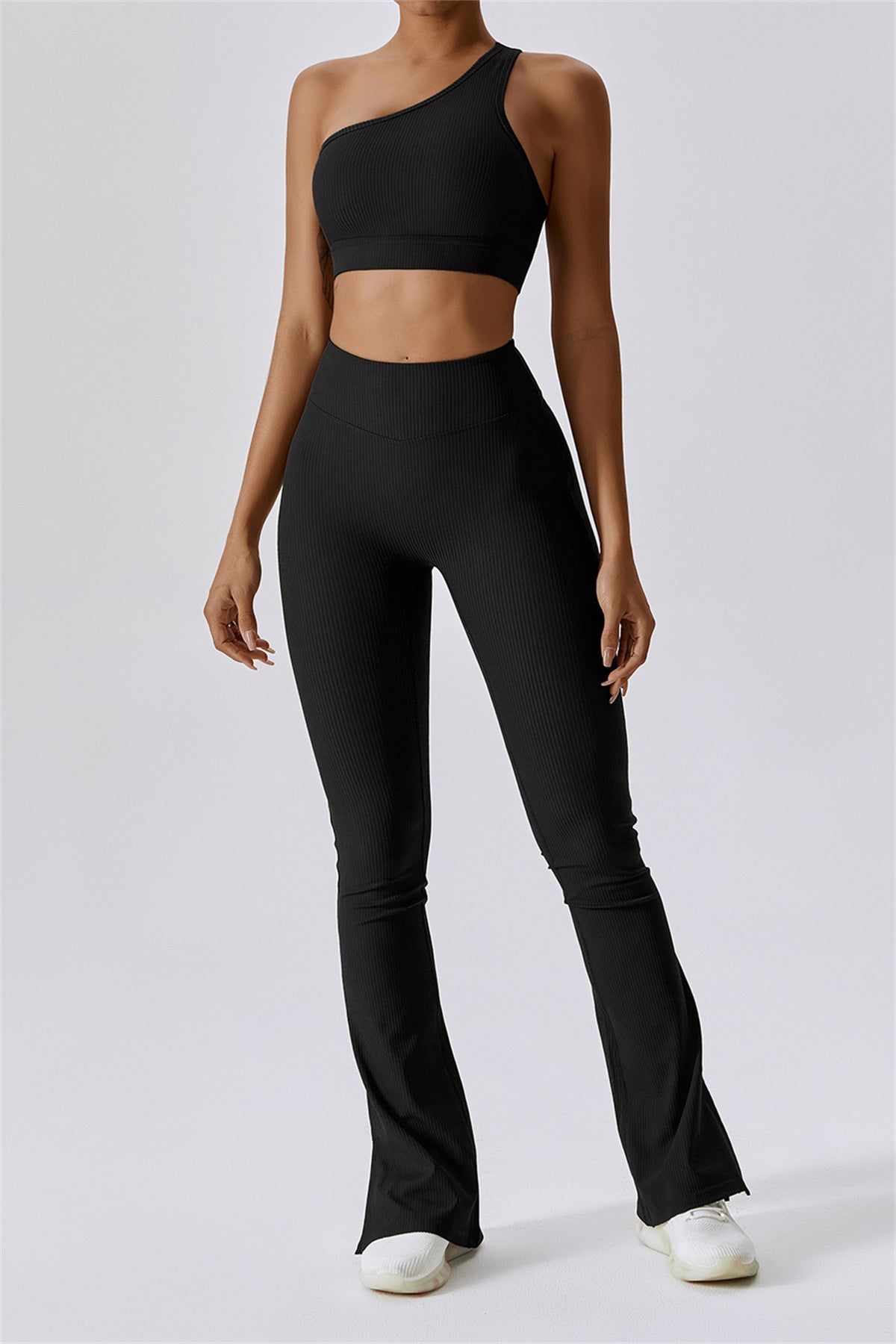 One Shoulder Asymmetric Sports Bra