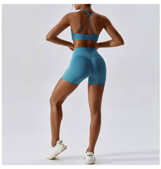 Twisted Sports Bra & Shorts Set