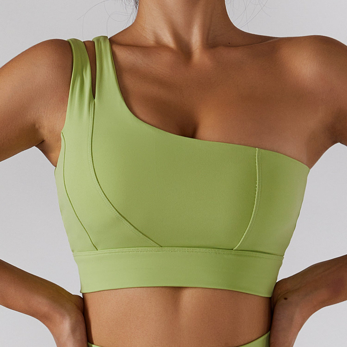 Empowered One Shoulder Sports Bra