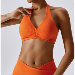 Halter Twisted Sports Bra