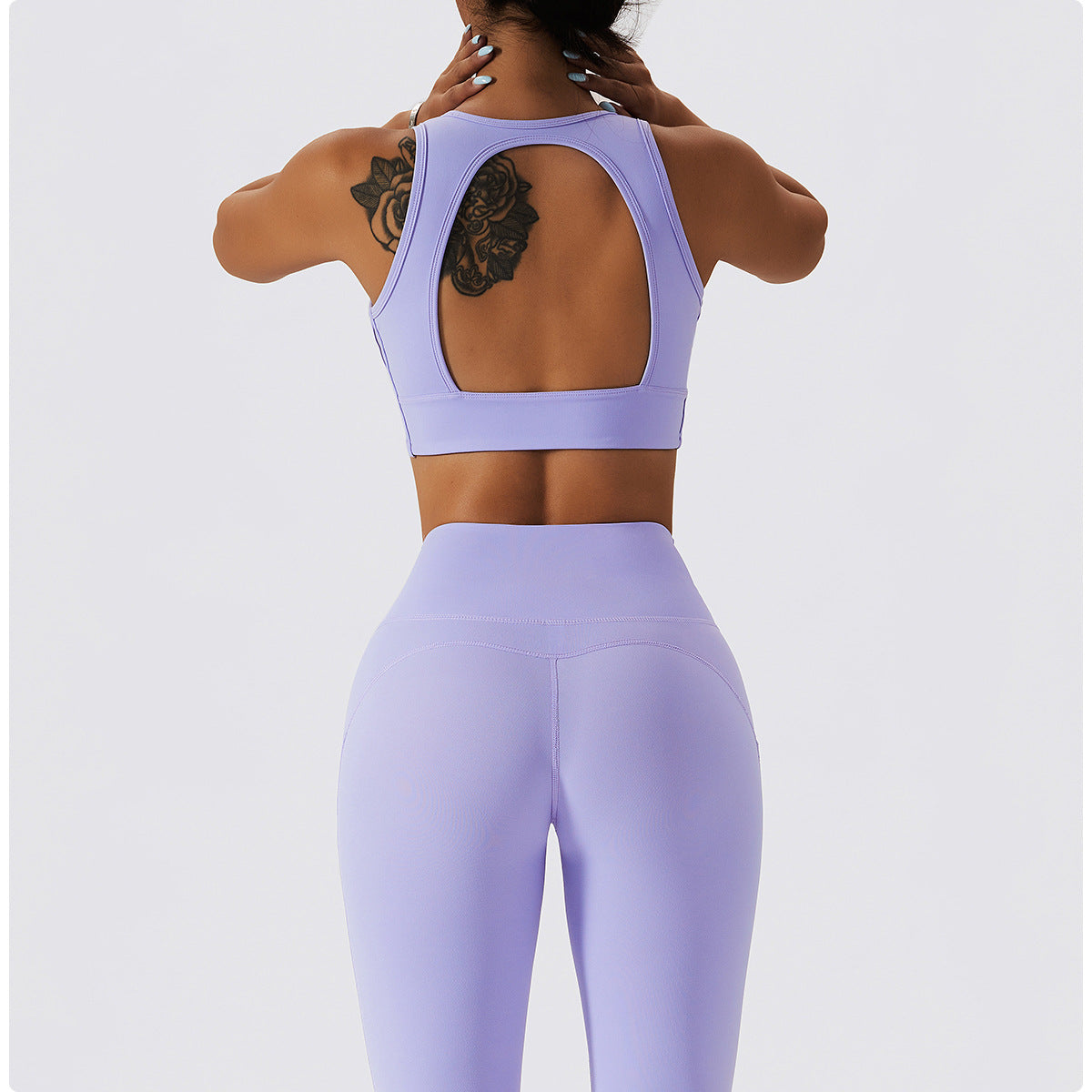 Sweetheart Neck Corset Backless Sports Bra