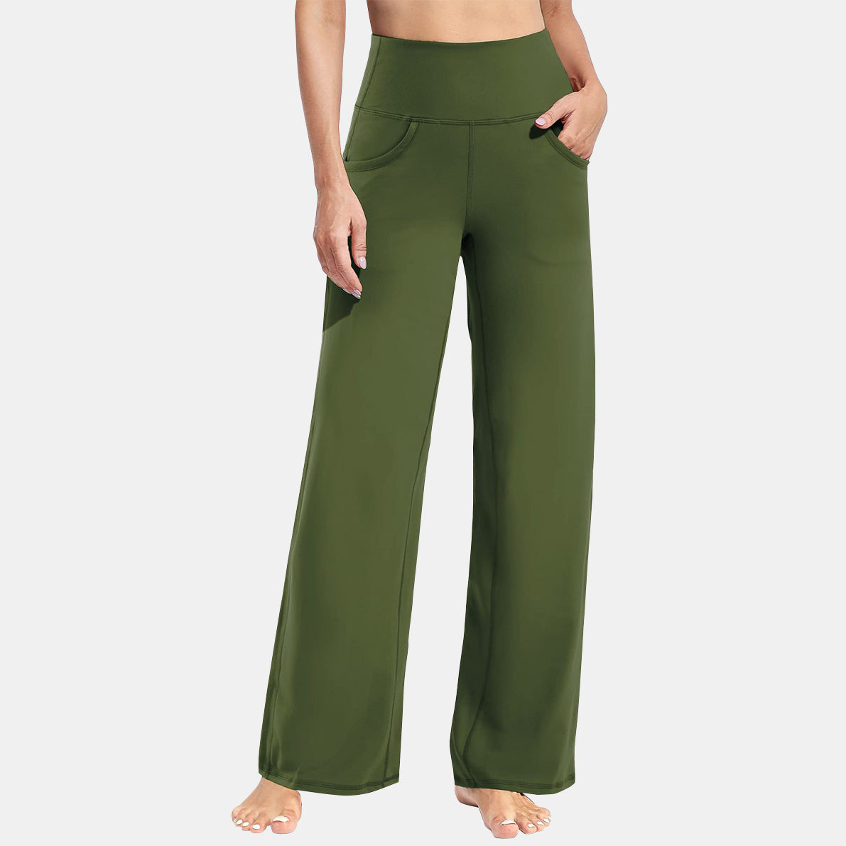 Wide Leg Yoga Pants with Pockets