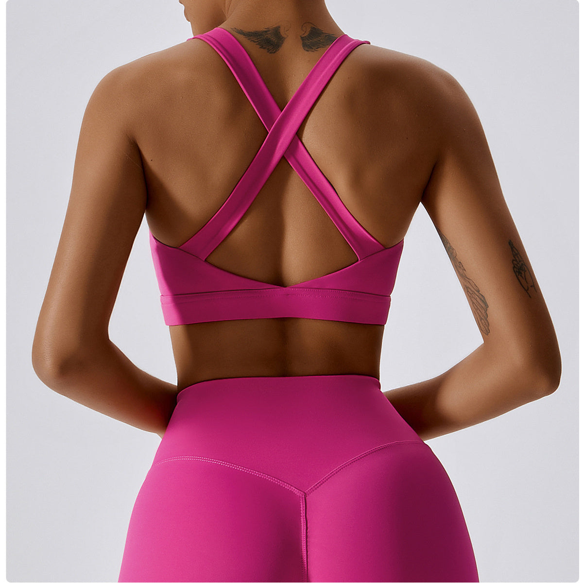 Backless Crisscross Sports Bra