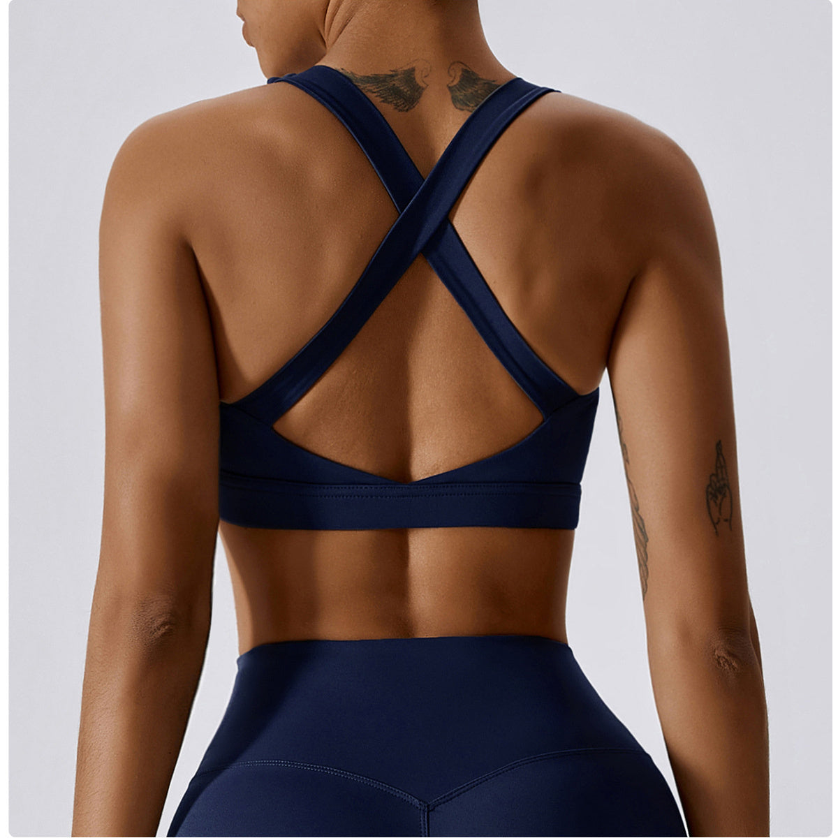 Backless Crisscross Sports Bra