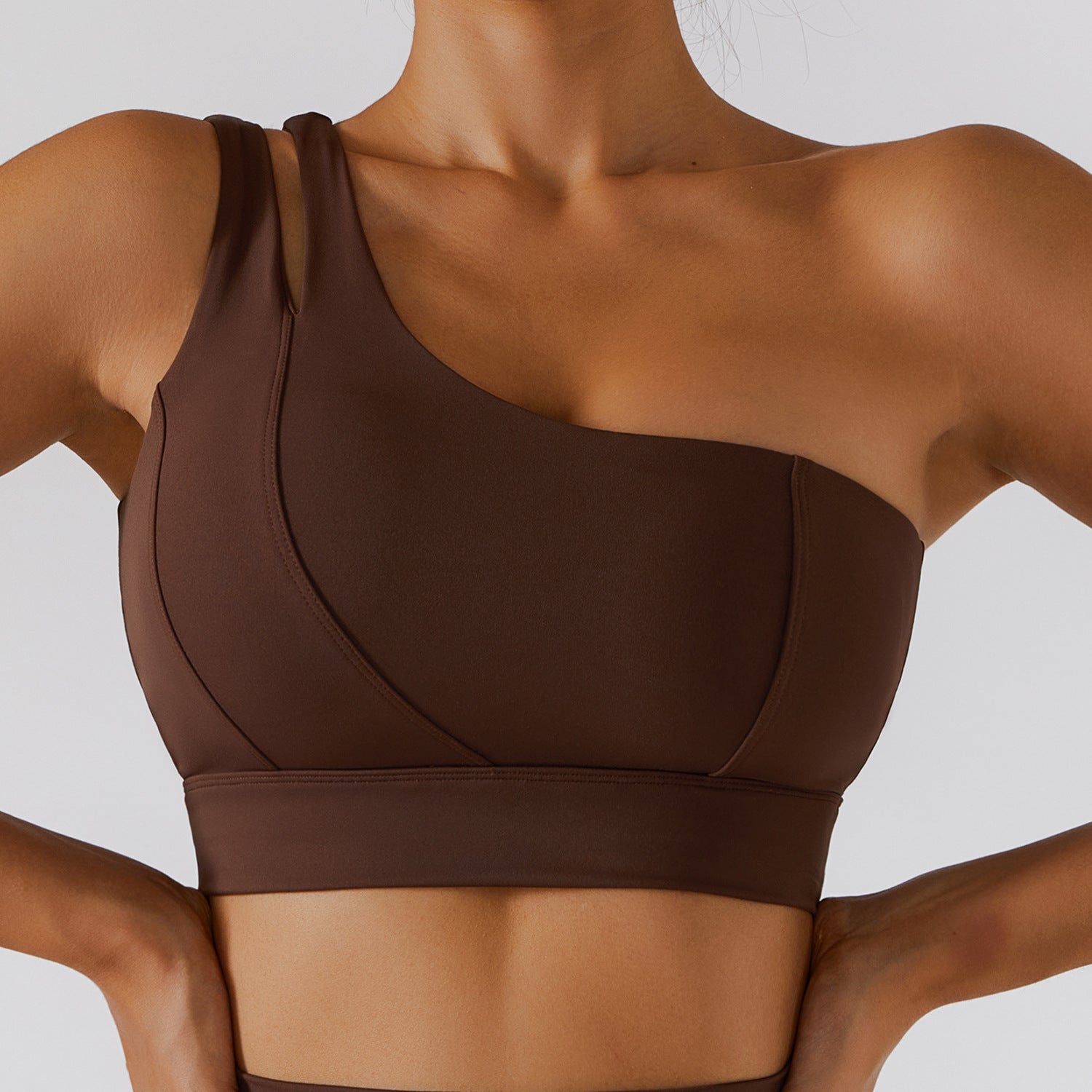 Empowered One Shoulder Sports Bra