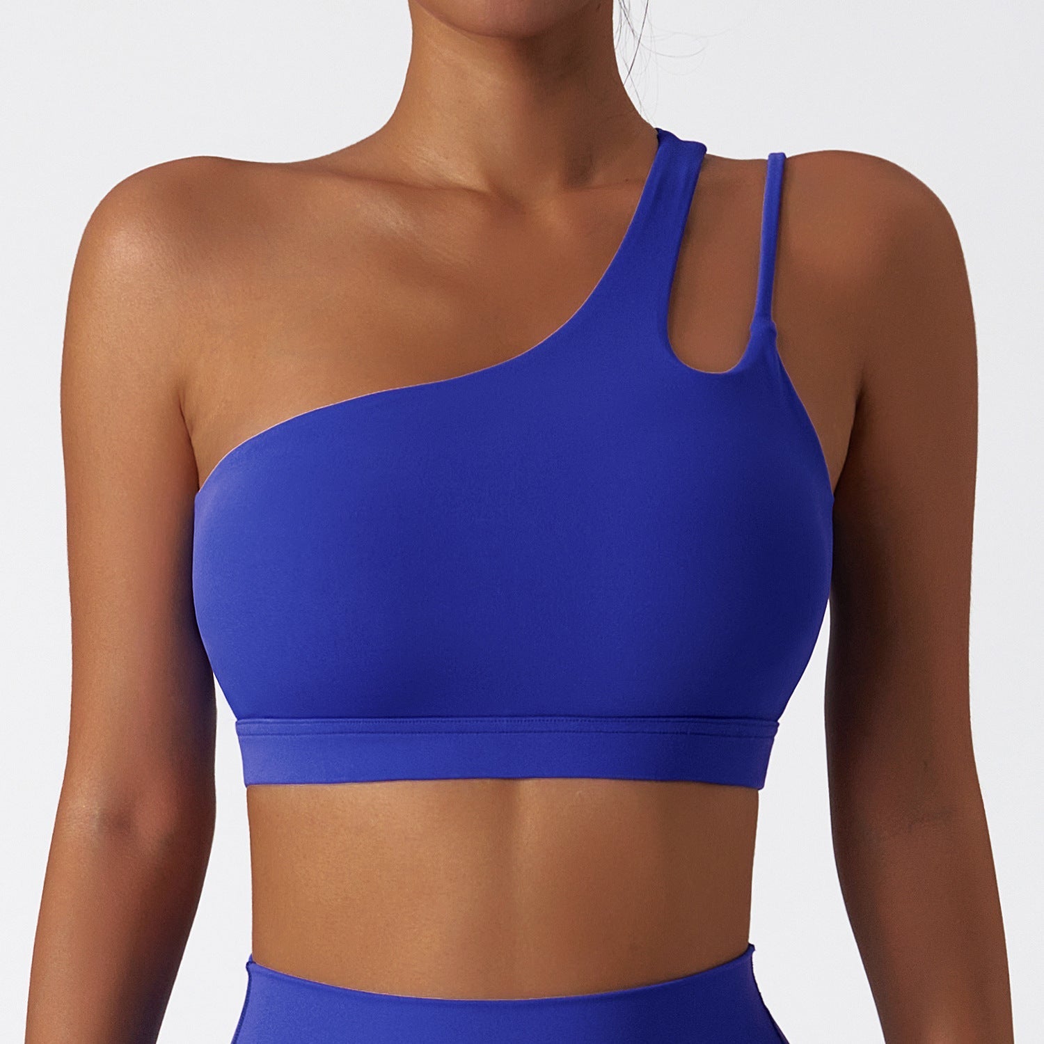 Air Cloud Cutout One Shoulder Sports Bra