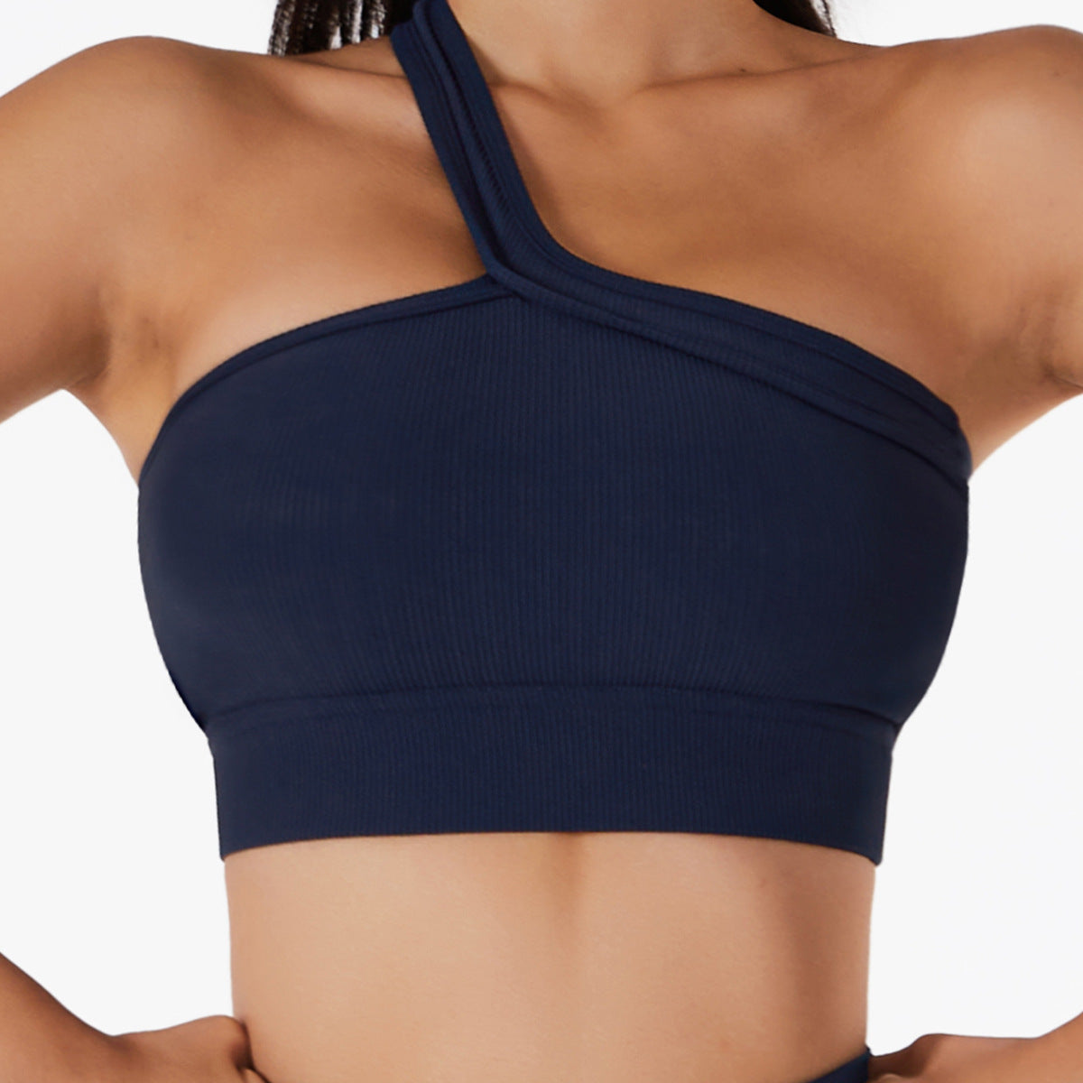 One Shoulder Yoga Bra