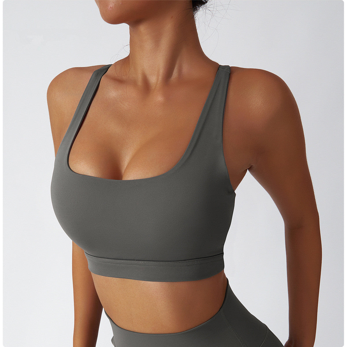 U Neck Racerback Sports Bra