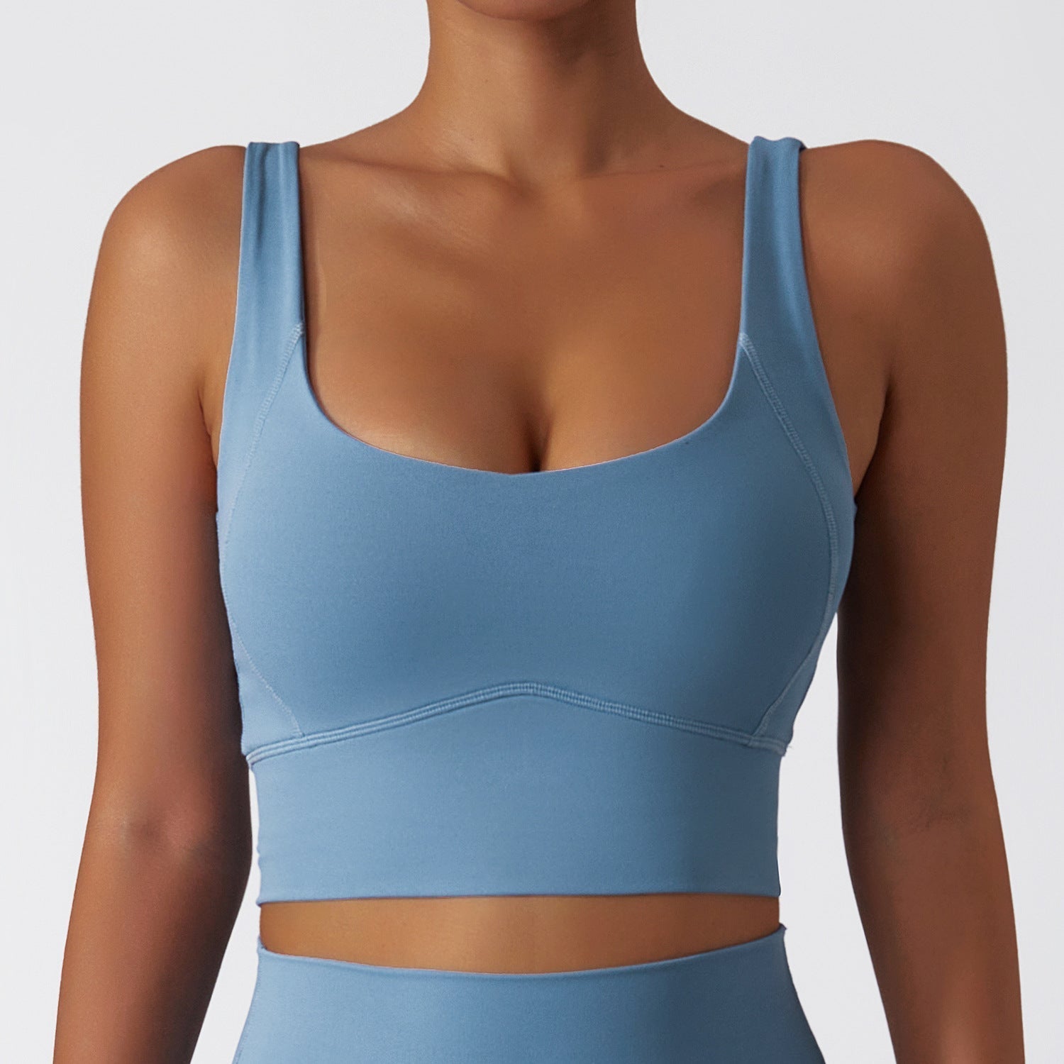 Air Cloud Wide Strap Open Back Sports Bra