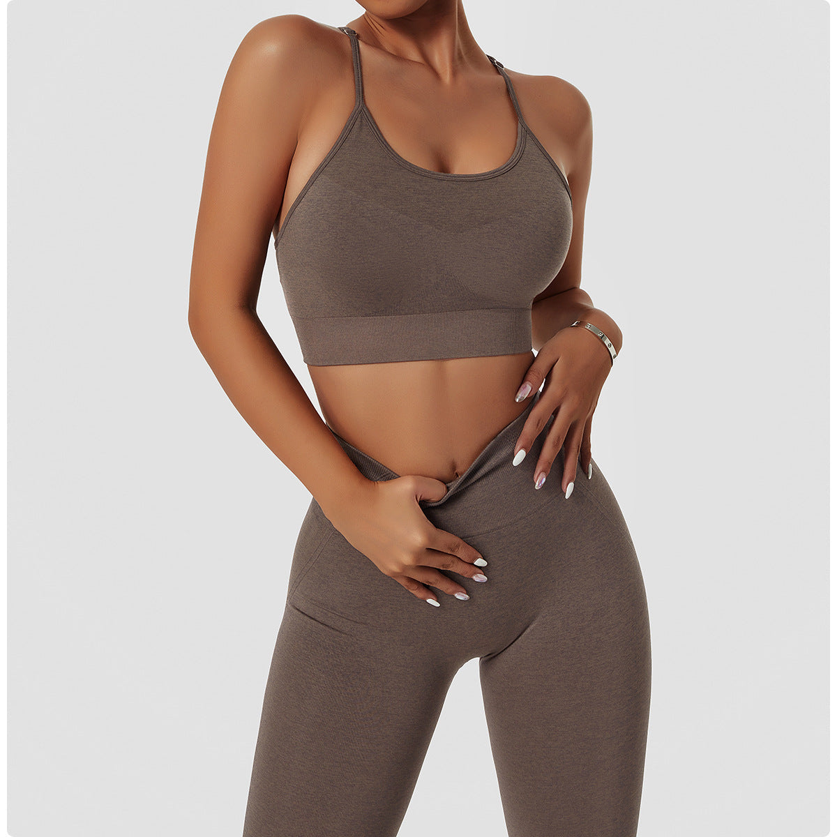 Seamless Racerback Sports Bra