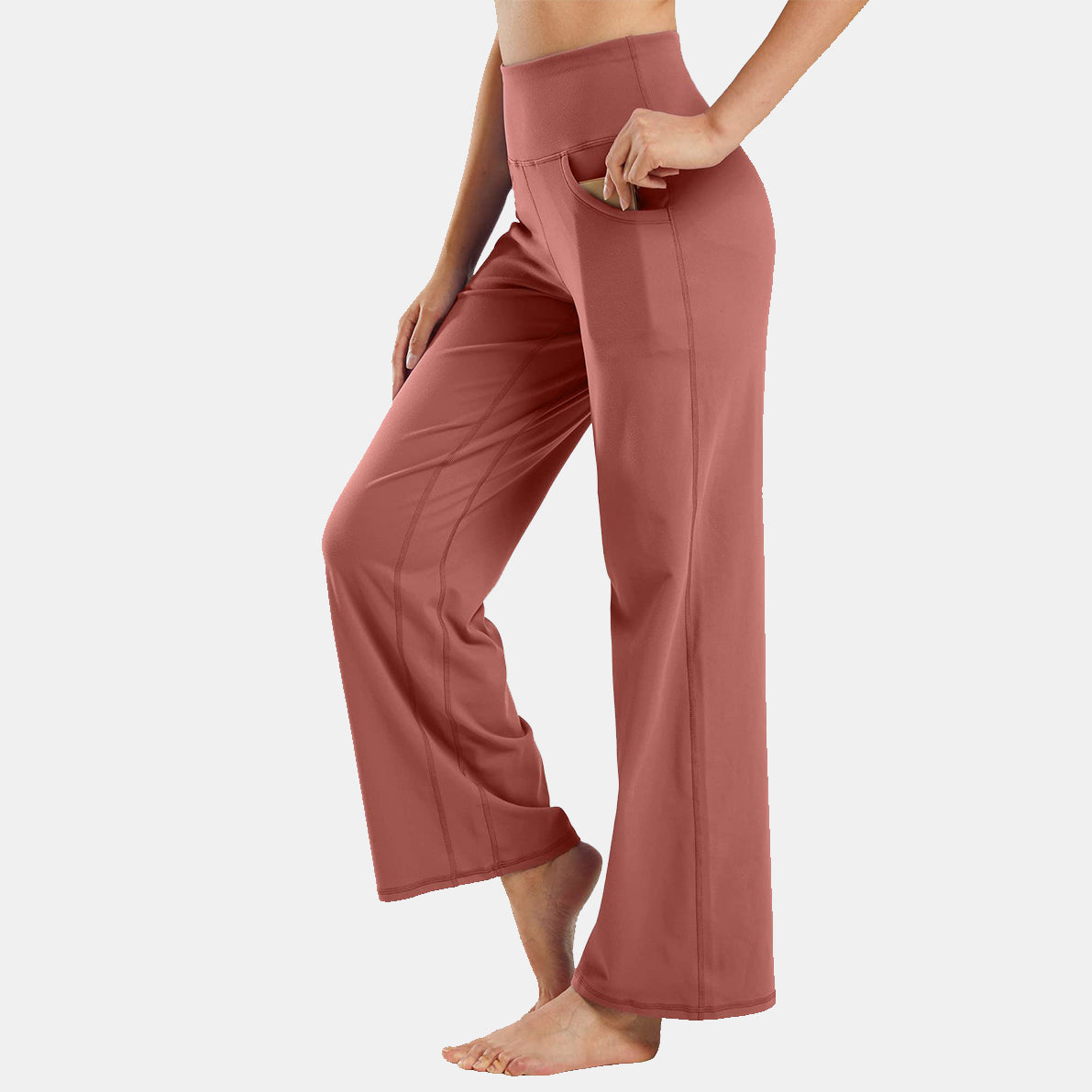 Wide Leg Yoga Pants with Pockets